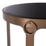 Mesa auxiliar Eicholtz Clooney, acabado cobre cepillado