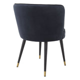 Krzesło do jadalni Eichholtz Grenada w tkaninie Savona midnight blue velvet