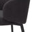 Silla de comedor Eichholtz Lloyd, juego de 2, en tela Bouclé negra