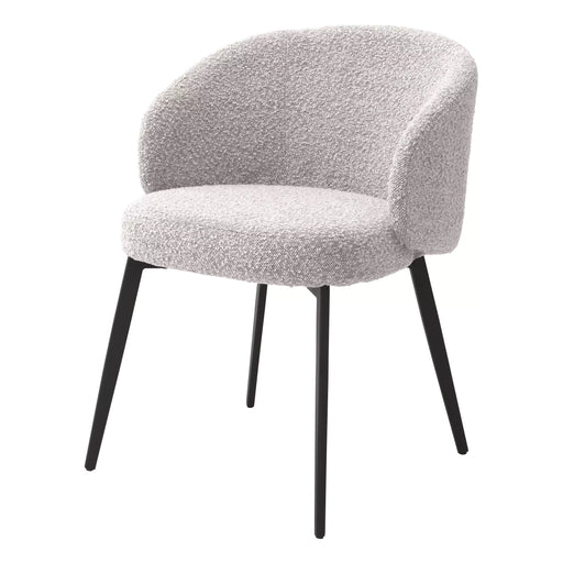 Silla de comedor Eichholtz Lloyd, juego de 2, en tela Bouclé gris