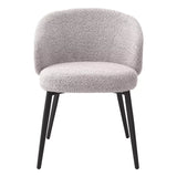 Krzesło do jadalni Eichholtz Lloyd set 2 szt w tkaninie Bouclé grey