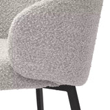 Krzesło do jadalni Eichholtz Lloyd set 2 szt w tkaninie Bouclé grey