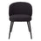 Silla de comedor Eichholtz Lloyd, juego de 2, en tela Bouclé negra