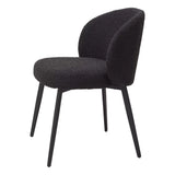 Krzesło do jadalni Eichholtz Lloyd set 2 szt w tkaninie Bouclé black