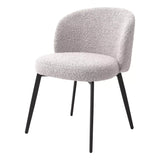 Krzesło do jadalni Eichholtz Lloyd set 2 szt w tkaninie Bouclé black