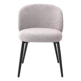 Krzesło do jadalni Eichholtz Lloyd set 2 szt w tkaninie Bouclé black