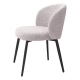 Krzesło do jadalni Eichholtz Lloyd set 2 szt w tkaninie Bouclé black