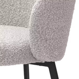 Krzesło do jadalni Eichholtz Lloyd set 2 szt w tkaninie Bouclé grey
