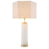 Lampa stołowa Eichholtz Newman, sześciokątny abażur