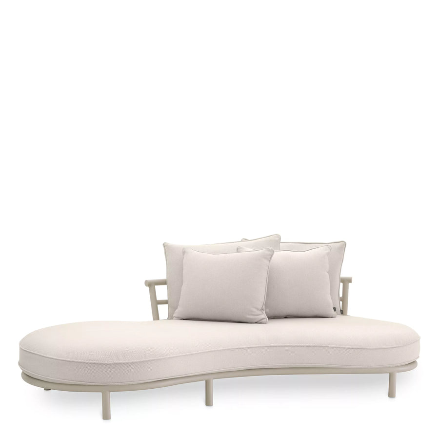 Eichholtz Laguno right sofa in Lewis off-white/grey fabric