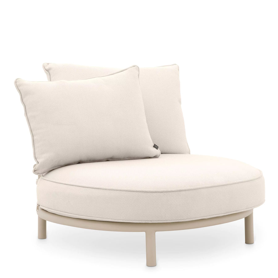 Fotel Eichholtz Laguno w tkaninie Lewis off-white/grey