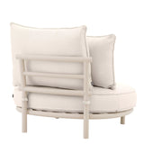 Fotel Eichholtz Laguno w tkaninie Lewis off-white/grey