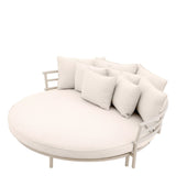 Sofa okrągła Eichholtz Laguno w tkaninie Lewis off-white/grey