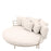 Sofa okrągła Eichholtz Laguno w tkaninie Lewis off-white/grey