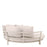 Sofa okrągła Eichholtz Laguno w tkaninie Lewis off-white/grey