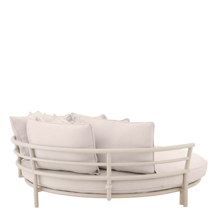 Sofa okrągła Eichholtz Laguno w tkaninie Lewis off-white/grey