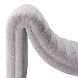 Szezlong Eichholtz Pioneer w tkaninie Bouclé grey