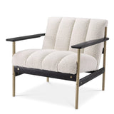 Krzesło Eichholtz Elan w tkaninie Bouclé cream
