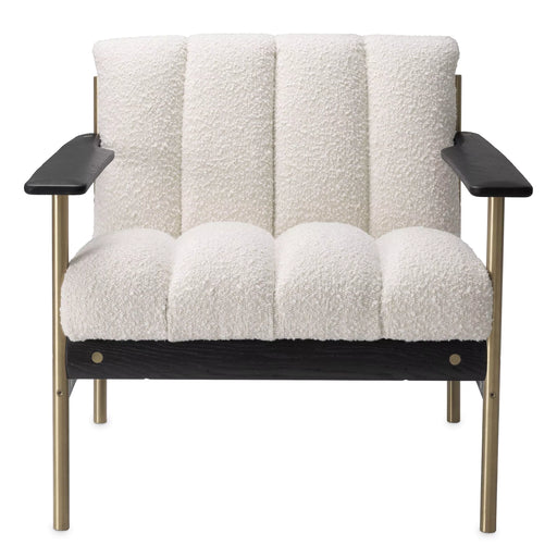 Silla Eichholtz Elan en tejido Bouclé color crema