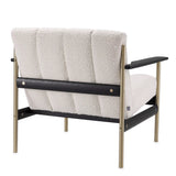 Krzesło Eichholtz Elan w tkaninie Bouclé cream