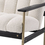 Krzesło Eichholtz Elan w tkaninie Bouclé cream