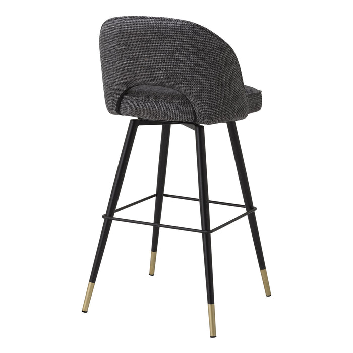 Zestaw 2 hokerów Eichholtz Cliff w tkaninie Rocat black