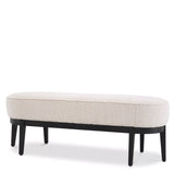 Ławka Eichholtz Jarrett w tkaninie Bouclé cream