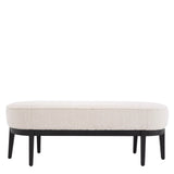 Ławka Eichholtz Jarrett w tkaninie Bouclé cream