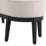Ławka Eichholtz Jarrett w tkaninie Bouclé cream