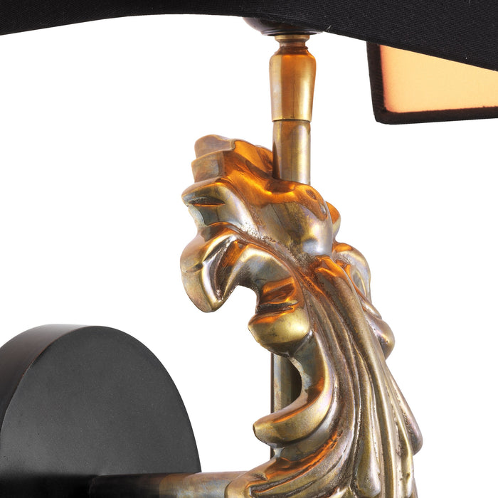 Czarny aksamit | antyczny mosiądz