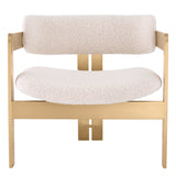 Krzesło Eichholtz Donato w tkaninie bouclé cream