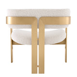 Krzesło Eichholtz Donato w tkaninie bouclé cream