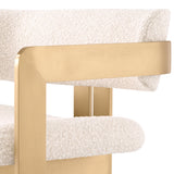 Krzesło Eichholtz Donato w tkaninie bouclé cream
