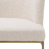 Krzesło do jadalni Eichholtz Bofinger w tkaninie Bouclé cream