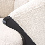 Krzesło Eichholtz Pavone w tkaninie Bouclé cream