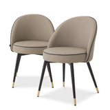Krzesło jadalnianie Eichholtz Cooper eco skóra set 2 szt.