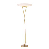 Antique brass finish | white glass