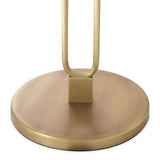 Antique brass finish | white glass