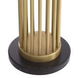 Antique brass finish | black marble base
