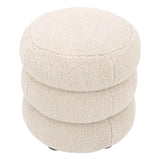 Stołek Eichholtz Tulum w tkaninie Brisbane cream