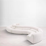 Sofa narożnikowa wewnętrzna Eichholtz Lindau w tkaninie Lyssa off-white