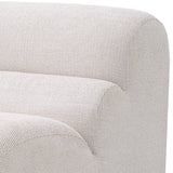 Sofa narożnikowa wewnętrzna Eichholtz Lindau w tkaninie Lyssa off-white