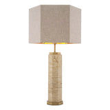 Lampa stołowa Eichholtz Newman, sześciokątny abażur