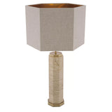Lampa stołowa Eichholtz Newman, sześciokątny abażur