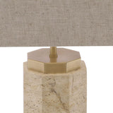 Lampa stołowa Eichholtz Newman, sześciokątny abażur