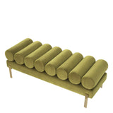 Ławka Eichholtz Oxley w tkaninie Savona vintage green velvet