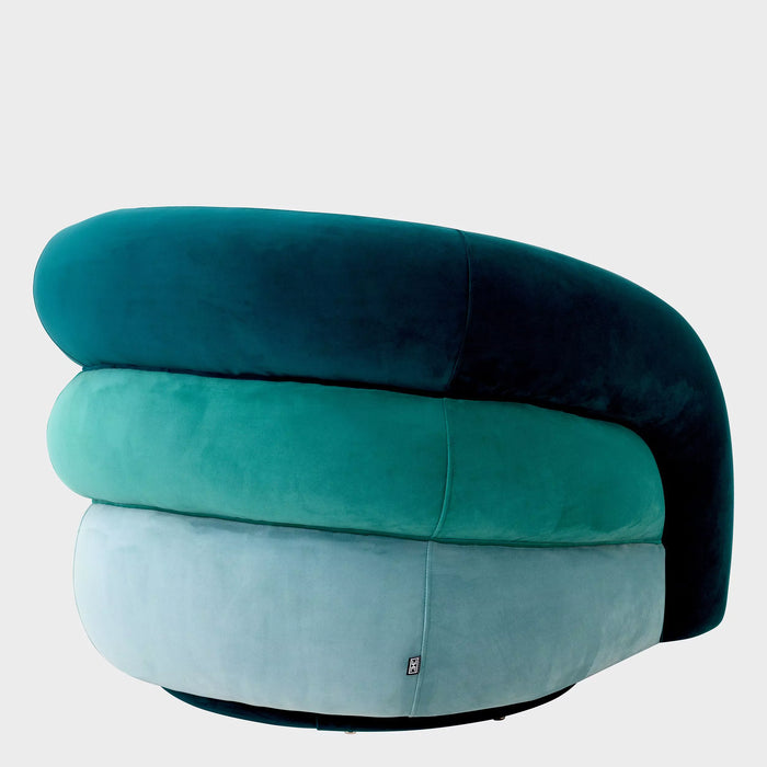 Savona sea green velvet | Savona turquoise velvet | Savona blue velvet