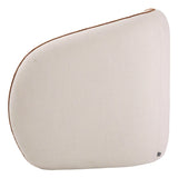 Sillón derecho Eichholtz San Marino en tela Crema, Tela naranja vintage
