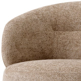 Fotel obrotowy Eichholtz Liberty w tkaninie Lyssa sand
