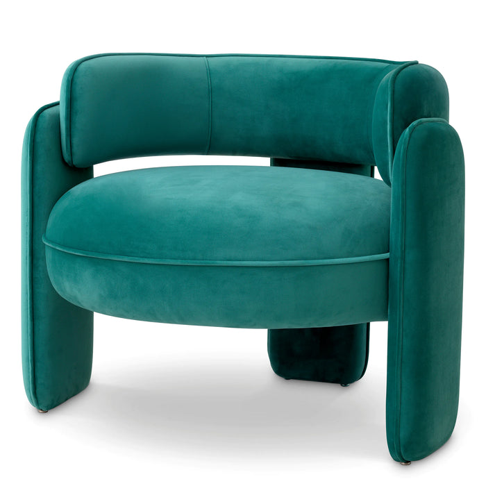 Savona turquoise velvet